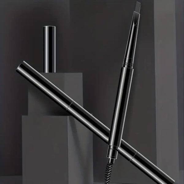 Waterproof Double-Headed Eyebrow Pencil with Sweat- Resistant Brush