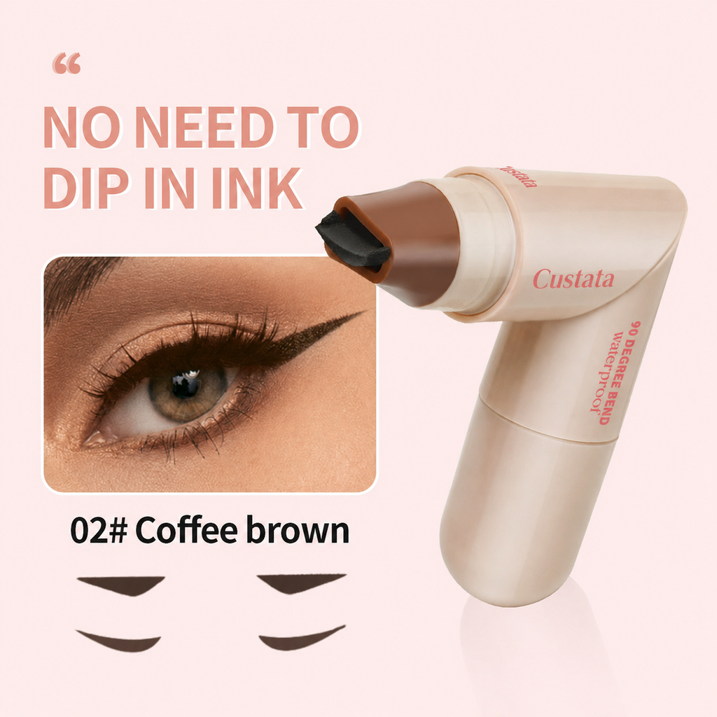 Buy 1 Get 1 Free! Dual‑Ended Waterproof Cat Eye Eyeliner Stamp Pen