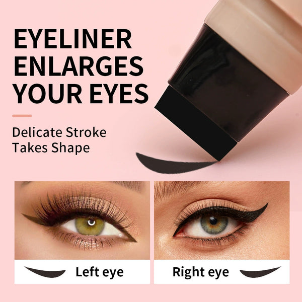Buy 1 Get 1 Free! Dual‑Ended Waterproof Cat Eye Eyeliner Stamp Pen