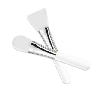 Mini short face mask brush