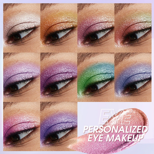 10-Color Set Glitter & Glow Liquid Eyeshadow Set